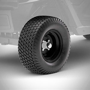 K500 20x8-10 Tires & Black Wheels